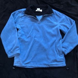 Blue/black quarter zip pullover